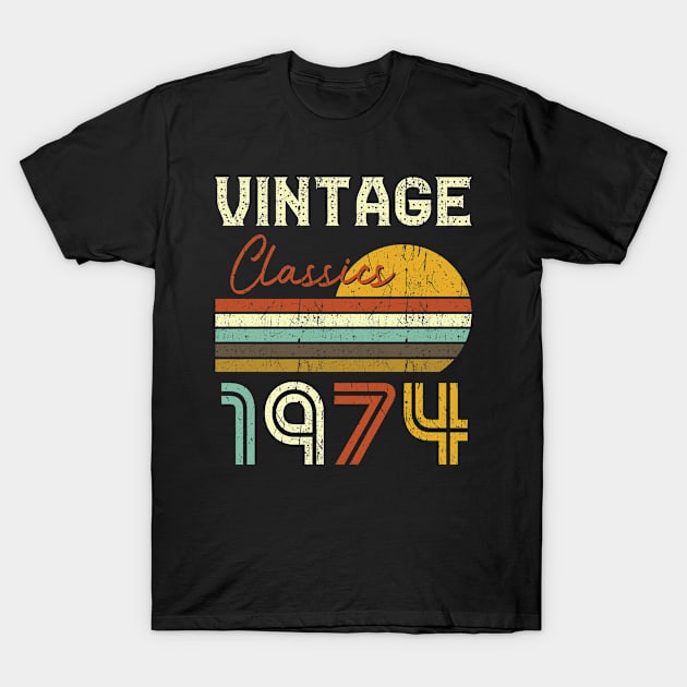 Vintage Classics 1974 T-Shirt by Cooldruck